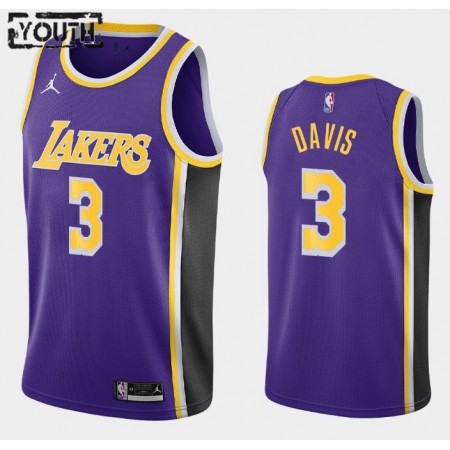 Maillot Basket Los Angeles Lakers Anthony Davis 3 2020-21 Jordan Brand Statement Edition Swingman - Enfant